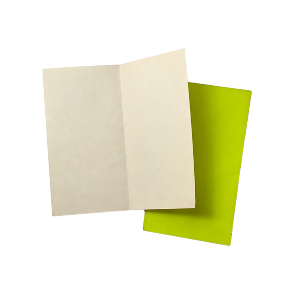 Vintage 60s Blank Greeting Cards "I'm All Ears" Kitschy Rabbit Design Lime Green - Picture 4 of 6